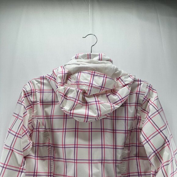 The North Face Jacket Womens Sz M Venture Rain Hyvent Full Zip White/Pink/Purple - Picture 6 of 13